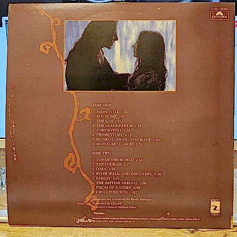 Trevor Jones / Randy Edelman – The Last Of The Mohicans (Original Motion Picture Soundtrack) LP PLAK