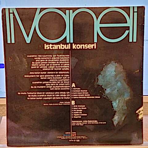 Zülfü Livaneli – İstanbul Konseri LP PLAK