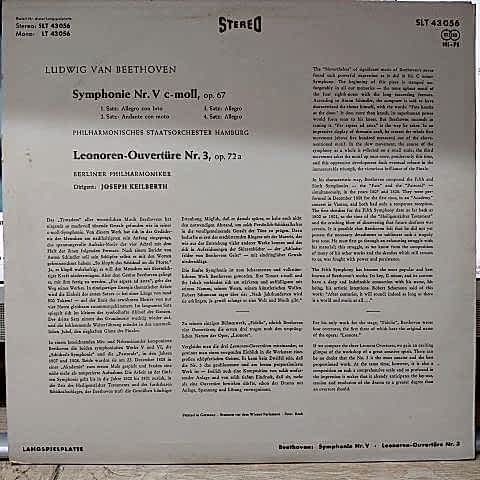 BEETHOVEN - SYMPHONIE LP PLAK