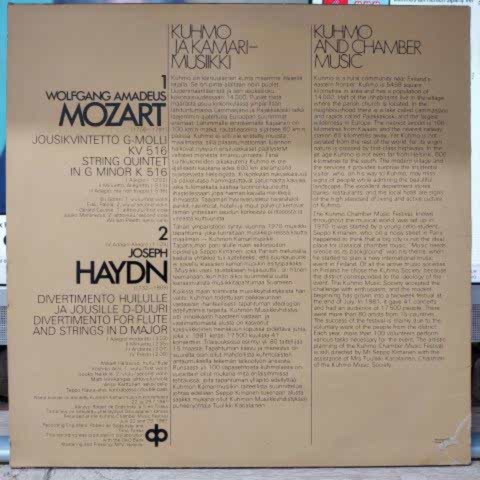 Various – Kuhmon Kamarimusiikki 1981 LP PLAK