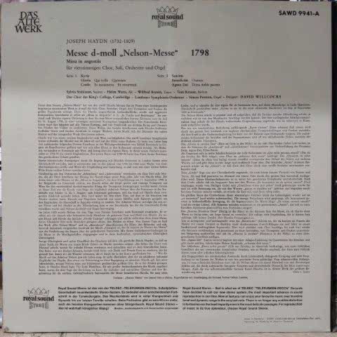 Joseph Haydn – Nelson-Messe LP PLAK