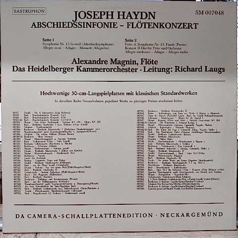Joseph Haydn - Alexandre Magnin LP PLAK