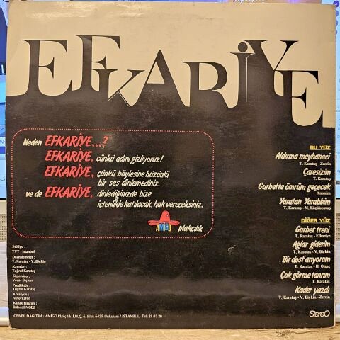 Efkariye – Efkariye - Efkar Saati LP PLAK